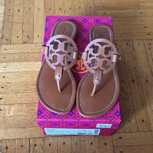 Tory Burch Tan Leather Sandals ONLY WORN ONCE